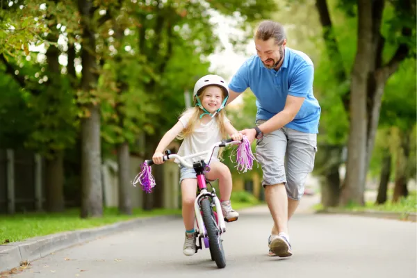 Child riding bike