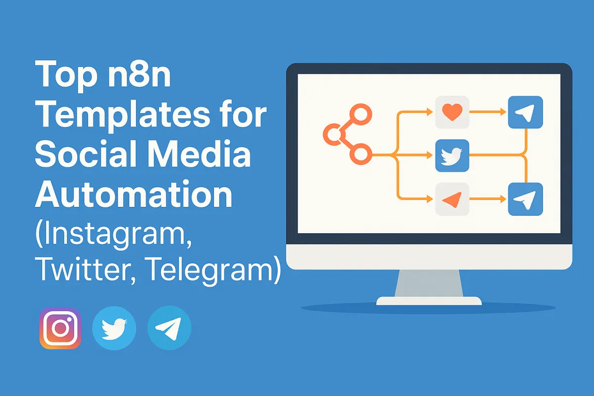 Top n8n Templates for Social Media Automation (Instagram, Twitter, Telegram)