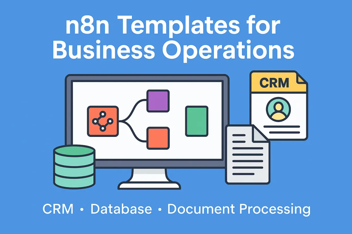 n8n Templates for Business Operations: CRM, Database & Document Processing