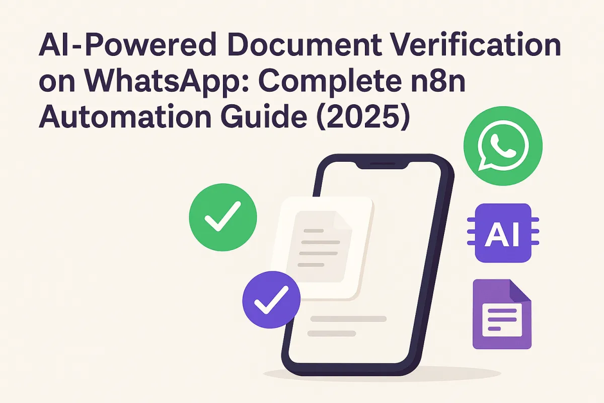 AI-Powered Document Verification on WhatsApp: Complete n8n Automation Guide (2025)