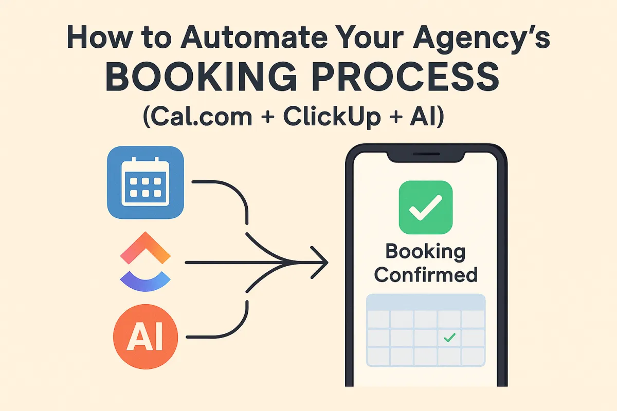 How to Automate Your Agency's Booking Process (Cal.com + ClickUp + AI)