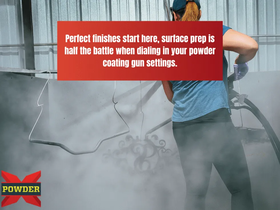 What is the Ideal Gun Setting for Even Powder Coverage?