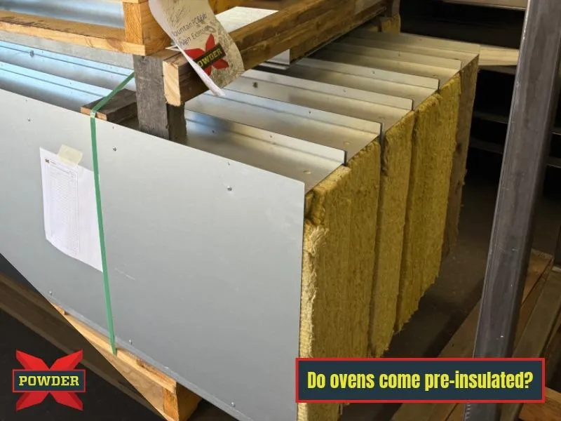 Do powder coating ovens come pre-insulated?