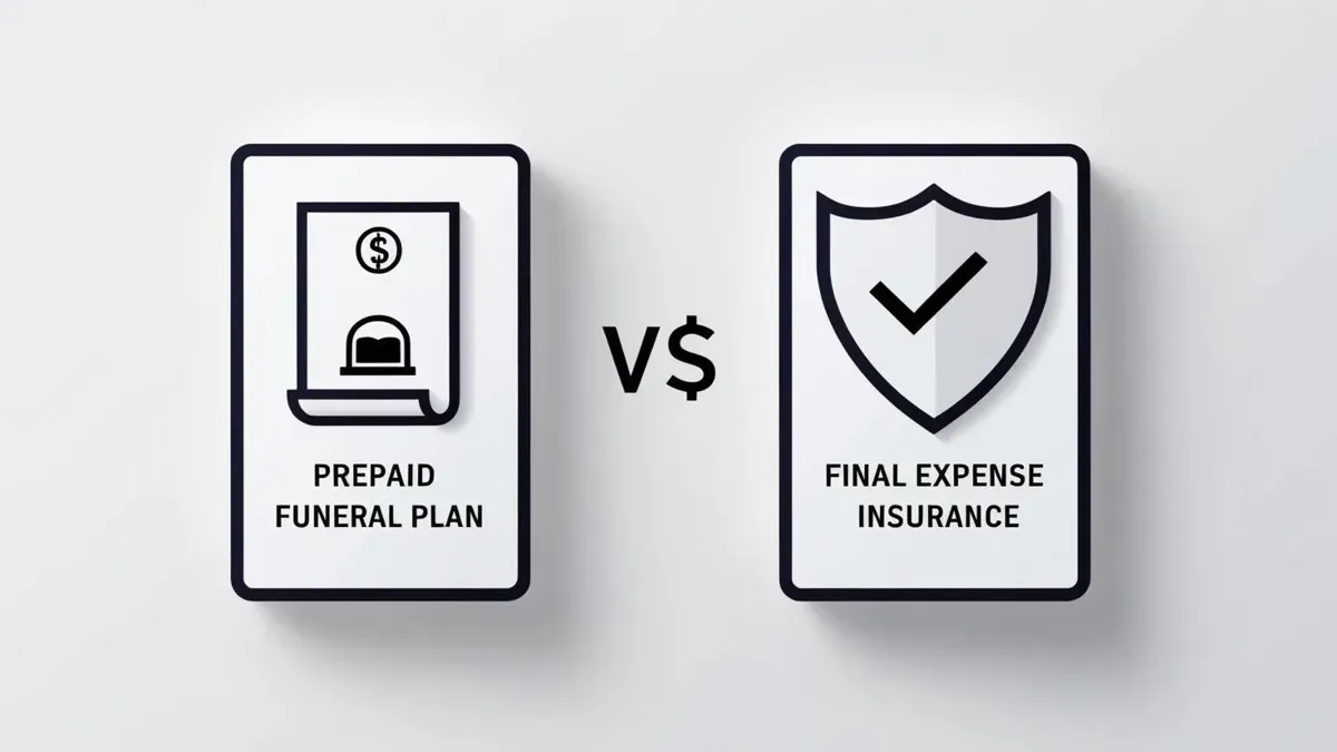 Comparison of prepaid funeral plans and final expense insurance, highlighting key differences for Pennsylvania families