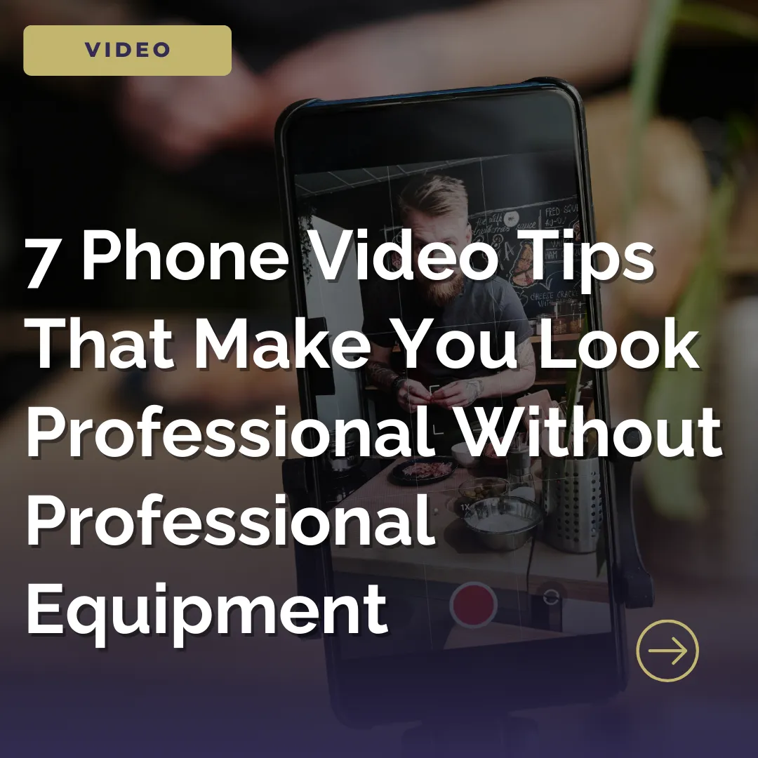 Newnan small business owner filming professional video with smartphone in local shop