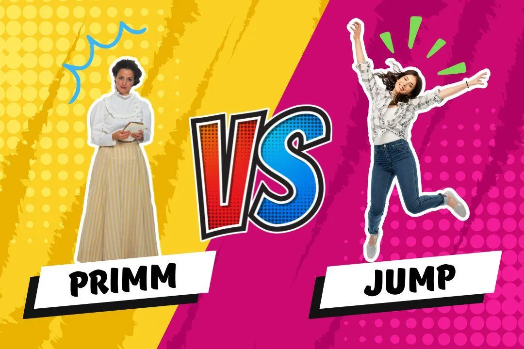 Rethinking Programming Pedagogy: A Comparison of PRIMM and JUMP123