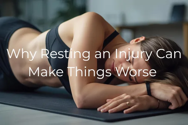 Physiotherapist guiding patient through active recovery exercise after injury