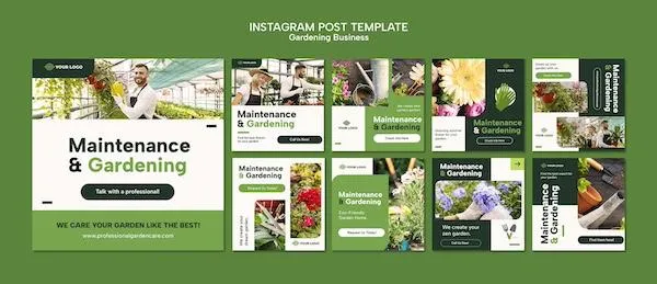 Garden Center Instagram Post Templates