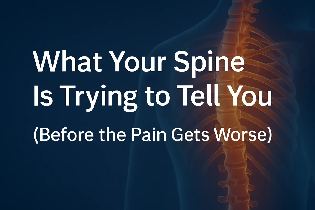 What Your Spine Is Trying to Tell You (Before the Pain Gets Worse)