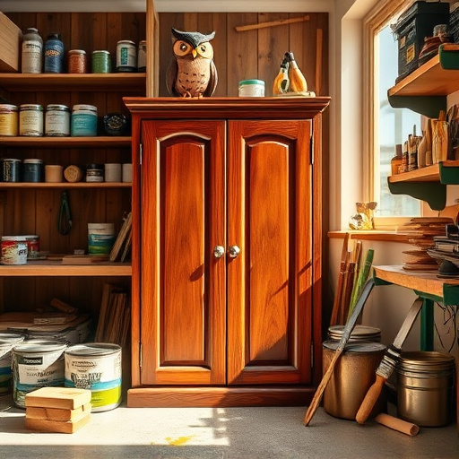 Alt Text: A vibrant expressionist kitchen scene featuring a wall adorned with an eclectic mix of colorful peel-and-stick backsplash tiles showcasing geometric designs, floral motifs, and whimsical illustrations. The warm kitchen ambiance includes scattered kitchen utensils like a bright yellow kettle, a pastel retro mixer, and colorful dishware on open shelves. Sunlight streams through a window, highlighting the vivid tiled wall, while potted herbs like basil and mint add freshness to the windowsill. An oversized roll of peel-and-stick material rests on the countertop with some tiles playfully peeling back. Tiny illustrated birds perch near the ceiling, enhancing the charming and creative atmosphere, inviting readers to explore fun and easy backsplash options.
