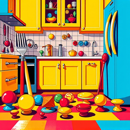 A beautifully designed kitchen serves as the backdrop for a blog cover image titled "Best Cabinet Door Styles for Kitchens." The scene features an array of cabinet doors showcasing diverse styles, including sleek modern cabinets with minimalist handles alongside classic wooden doors adorned with intricate carvings. Details such as soft-close mechanisms, unique textures, and trendy finishes invite tactile appreciation. A whimsical kitchen timer shaped like a chef’s hat rests on the countertop next to a vibrant potted herb, enhancing the culinary theme. Soft sunlight floods the space, creating a warm glow and gentle shadows that highlight the elegance of the cabinet designs. The open concept layout includes a rustic wooden dining table in the foreground, promoting community and conversation. The color palette combines earthy tones, warm whites, and touches of sage green, establishing a calm and sophisticated ambiance, allowing the cabinet styles to shine. Rich wood grains, sleek paint finishes, and brushed metal accents embody modern yet timeless kitchen décor, inviting readers on a journey to discover their ideal cabinet style.