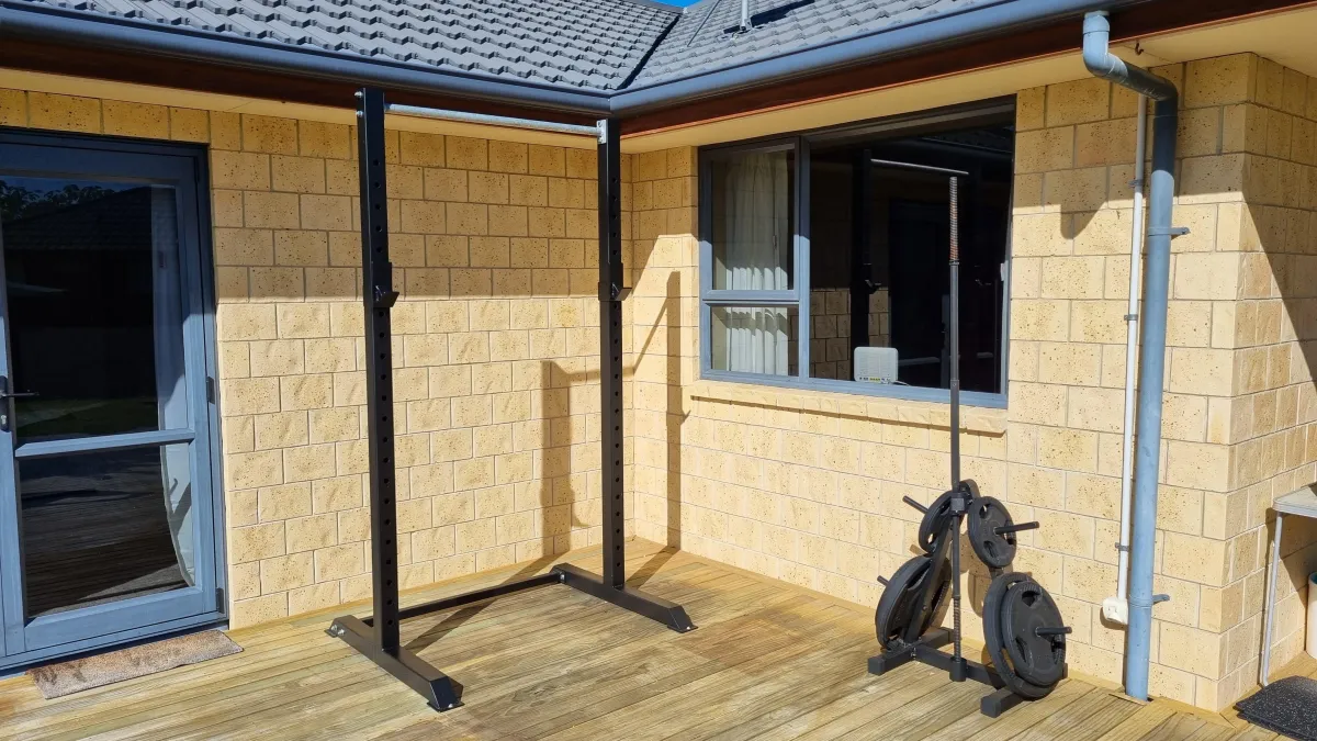 Backyard Squat Rack Build