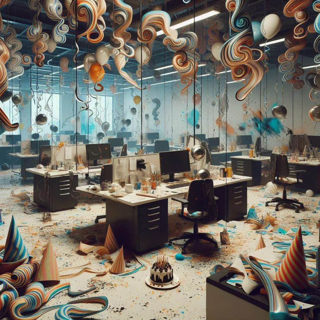 Office Party Aftermath Cleaning