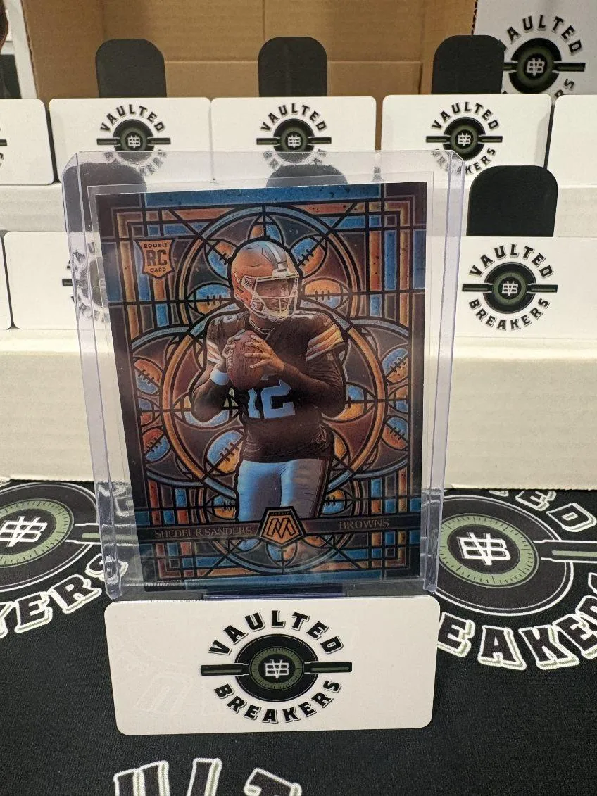 Shedeur Sanders - Browns - Rookie - Mosaic Stained Glass Case Hit