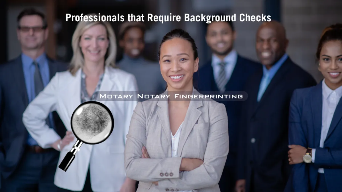 Fingerprinting for Employment Professionals that Require Background Checks