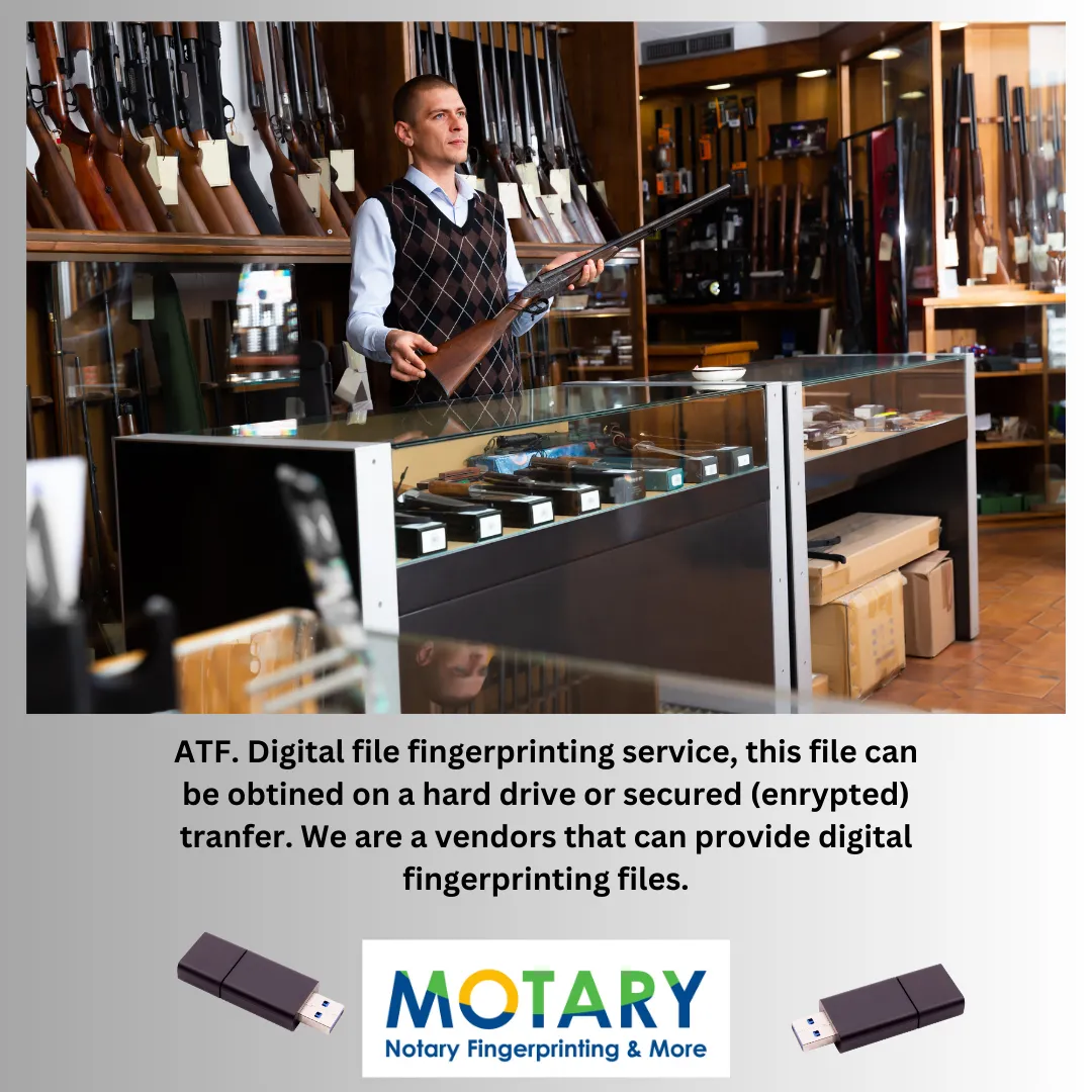 EFT. Fingerprint files for ATF eForm 1 & eForm 4