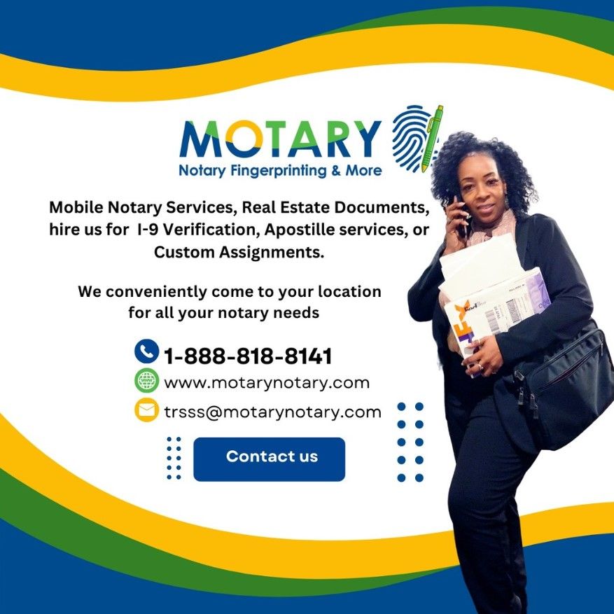 Local Notary & Fingerprinting Location in Charleston South Carolina