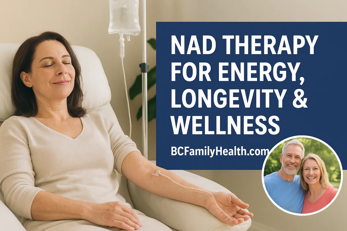 NAD Therapy for Energy, Longevity & Wellness | BCFamilyHealth.com