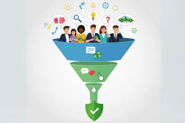 📊 4 pasos Sencillos para Crear tu Primer Funnel de Ventas de Seguros