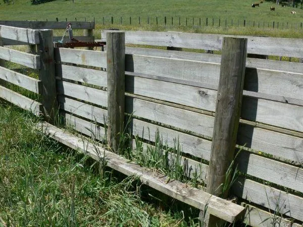 a catwalk on wooden yards