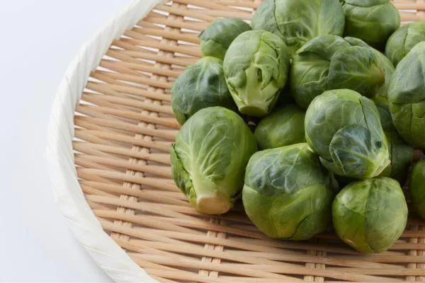 brussels sprouts in a basket