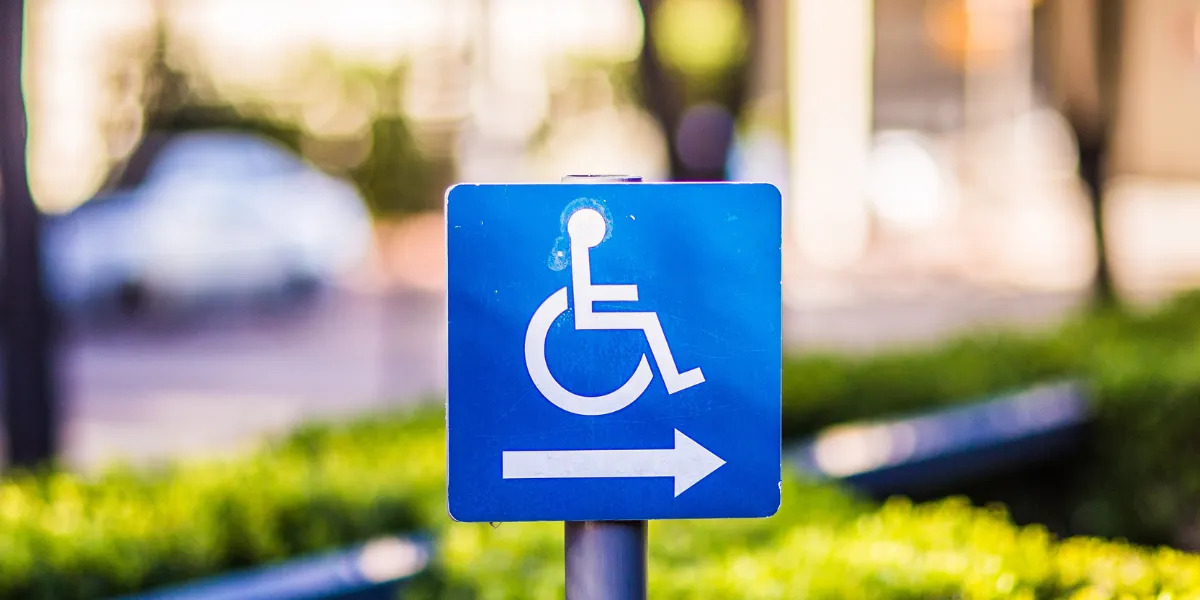 Accessibility Friendly parking lot at a hotel