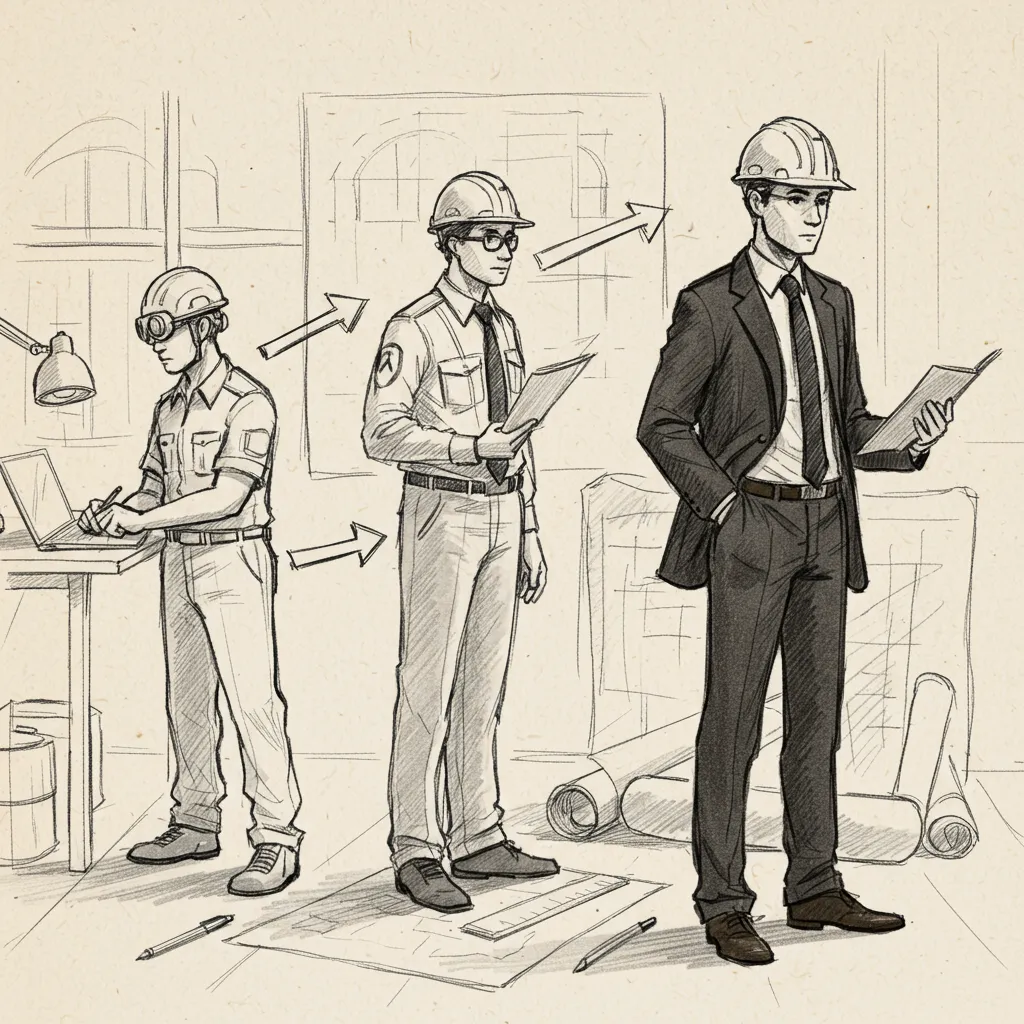 from operator to architect with hard hat
