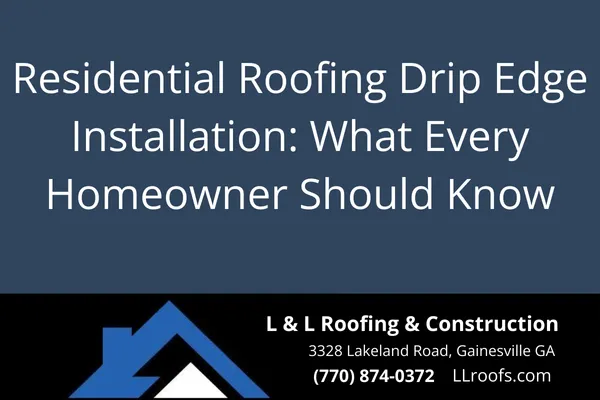 Learn the purpose, code requirements, and best practices for installing drip edge on your Gainesville home's roof.