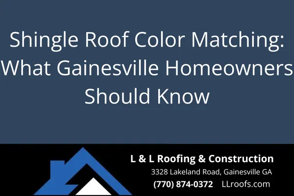 Discover expert tips for matching shingle colors during roof repairs or replacements in Gainesville, GA. Learn how to blend new shingles with old ones for a seamless look.