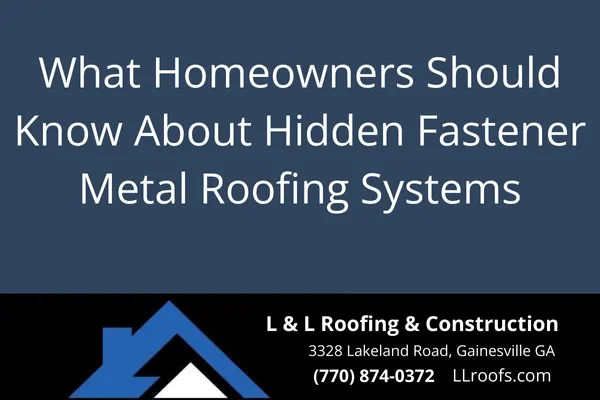 Hidden fastener metal roofing offers durability and clean aesthetics. Learn why Gainesville homeowners trust this system for long-term performance.