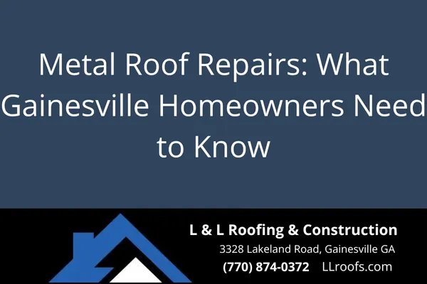 Discover how to spot damage, fix issues, and protect your investment with expert standing seam and metal roof repairs in Gainesville, GA.