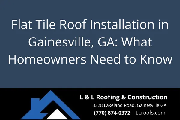 Learn how flat tile roofing is installed, what to expect during the process, and why it’s a durable and attractive choice for Gainesville homes.