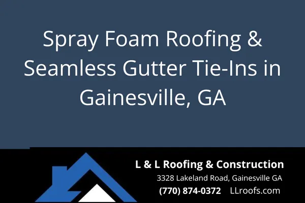 Learn how to properly integrate seamless gutters with spray foam roofing systems. Trust L&L Roofing for expert foam roof installation and gutter solutions.