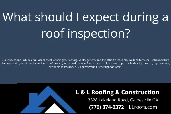 Wondering what happens during a roof inspection? Learn what L&L Roofing checks and why it matters for your home’s protection and insurance peace of mind.