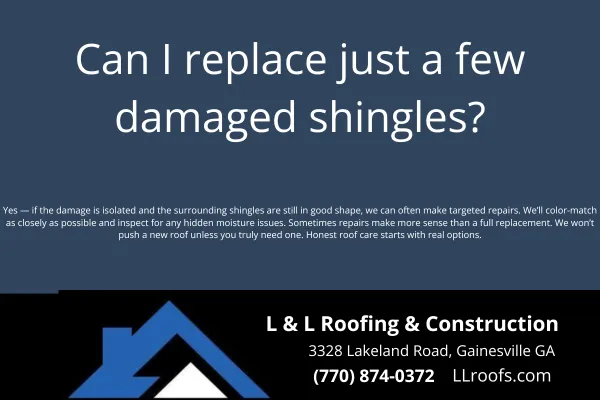 Replacing a few shingles is possible—but not always the best solution. L&L Roofing shares when a simple shingle repair works and when a bigger fix is smarter.