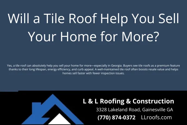 Tile roofs can significantly boost your home’s resale value thanks to their curb appeal, durability, and energy efficiency. Learn how much value they really add in Georgia.