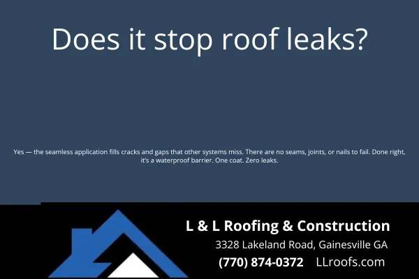 Does it stop roof leaks?