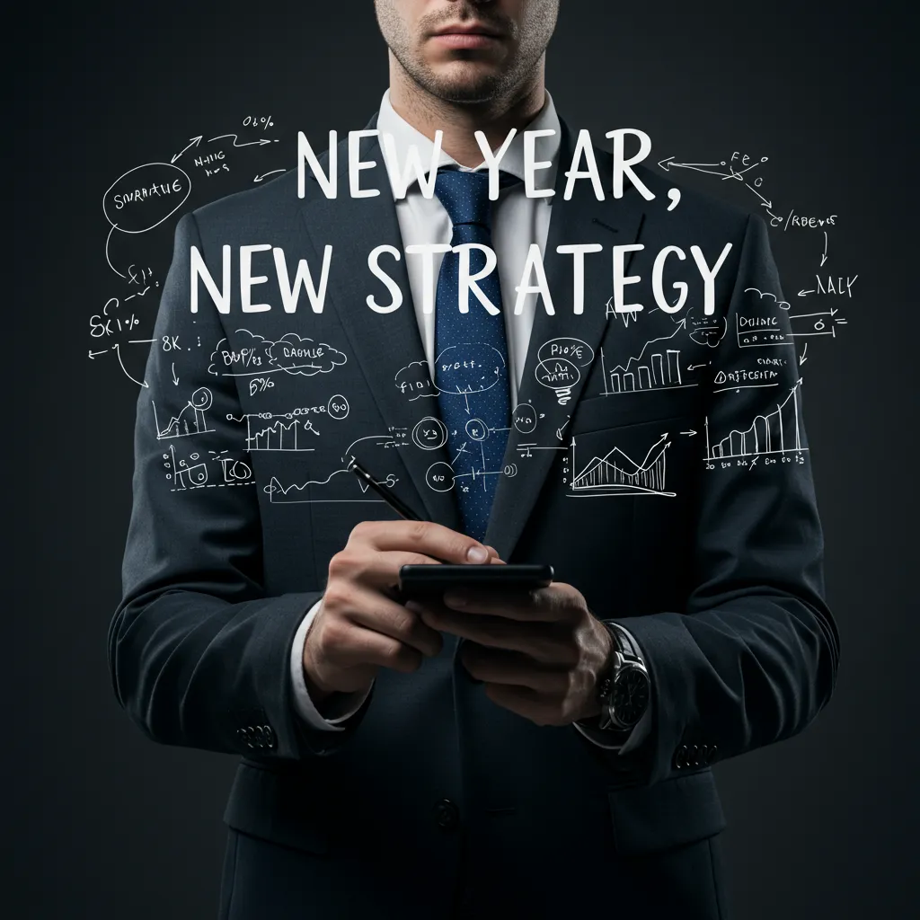 Man with text and formulas