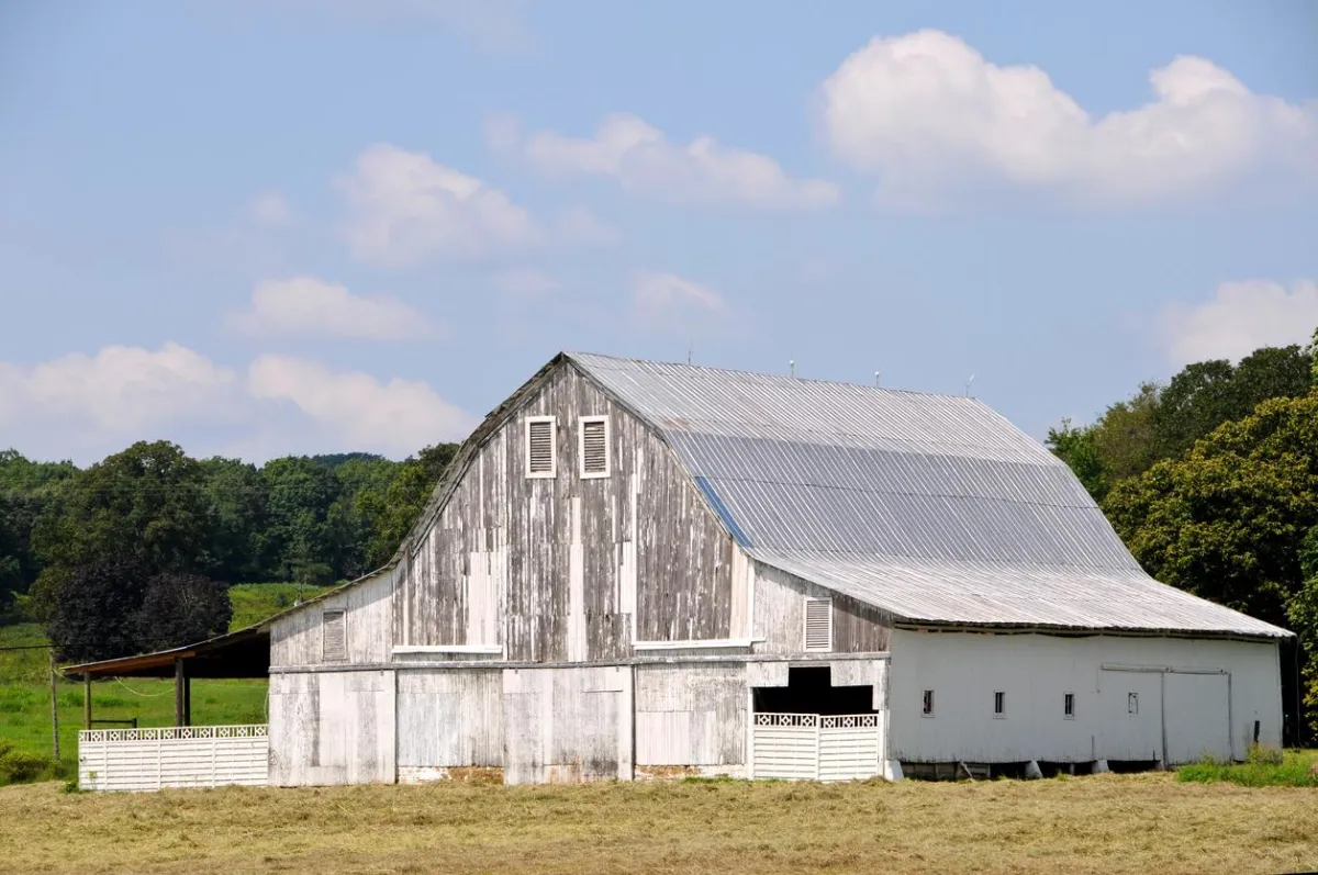 Old White Barn Central Ohio Farm