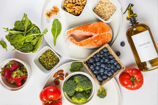 balanced portion of protein, carbs, and fats – real food for fat loss