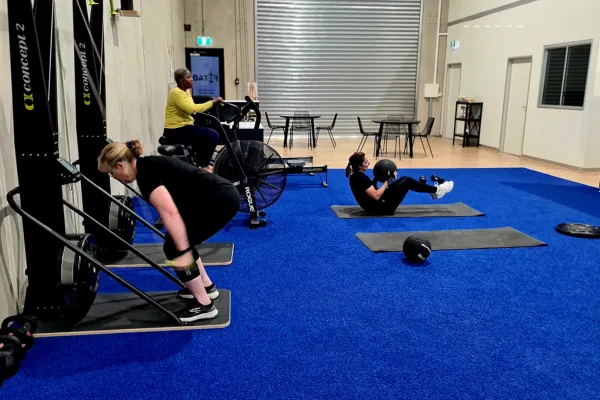 Coach-led short fitness session for busy parents