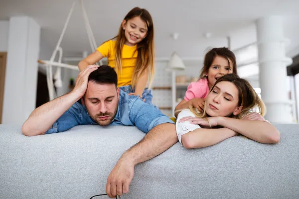 tired parents with no energy