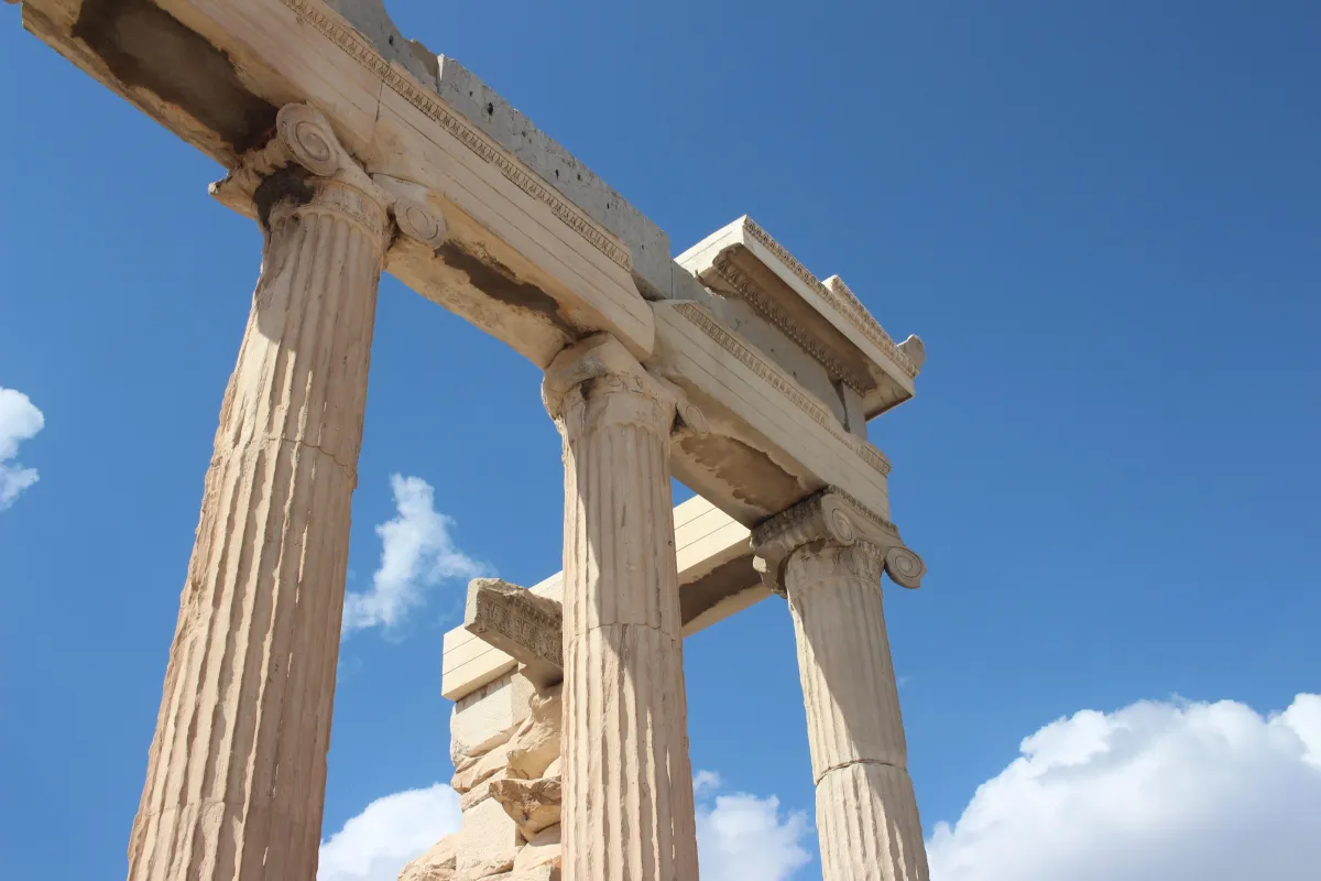 Pillars of the Pantheon in Athens