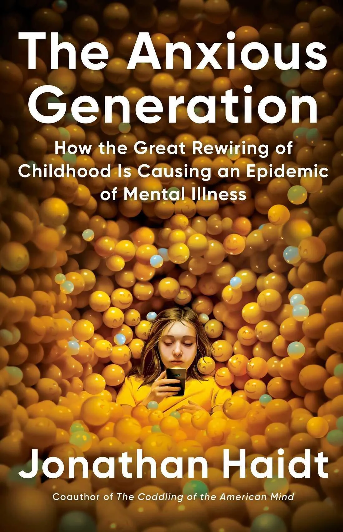 The Book Cover of The Anxious Generation by Jonathan Haidt