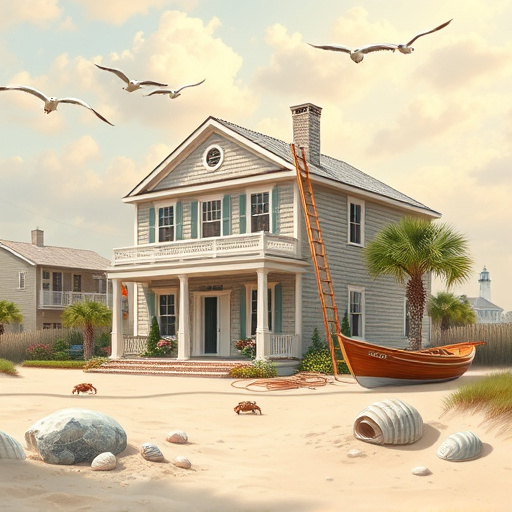 Opulent master bathroom remodel featuring a luxurious freestanding clawfoot bathtub beneath a sparkling chandelier with crystal accents. The walls are adorned with soft pastel and aged gold Rococo-patterned wallpaper, complementing an ornate mirror that reflects exquisite details. Plush embroidered towels hang on a gilded rack, while delicate floral arrangements add freshness. A quirky vintage perfume bottle-shaped soap dispenser and a playful rubber duck sit on the tub's edge, blending luxury with whimsy. Sunlight streams through a gently billowing drapery, offering views of lush greenery outside. The space radiates serene sophistication with a color palette of soft creams, gentle pinks, and muted greens, embodying a tranquil master bathroom retreat in Dallas, North Carolina.