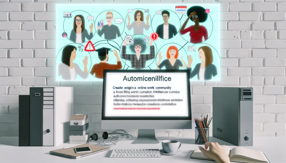 freelancer using automation tools on laptop