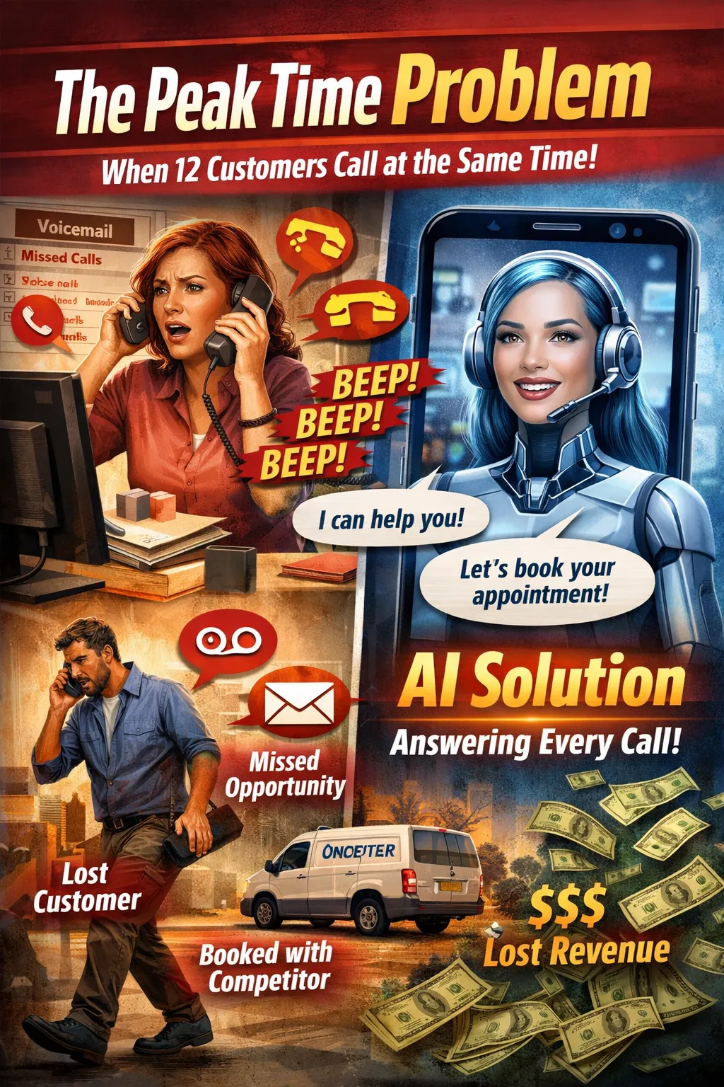 What Happens When 12 Customers Call at the Same Time?