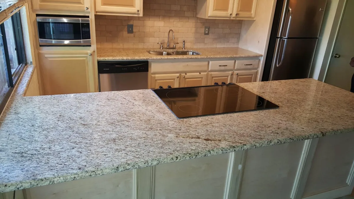 Affordable granite countertop in a modern Dallas kitchen