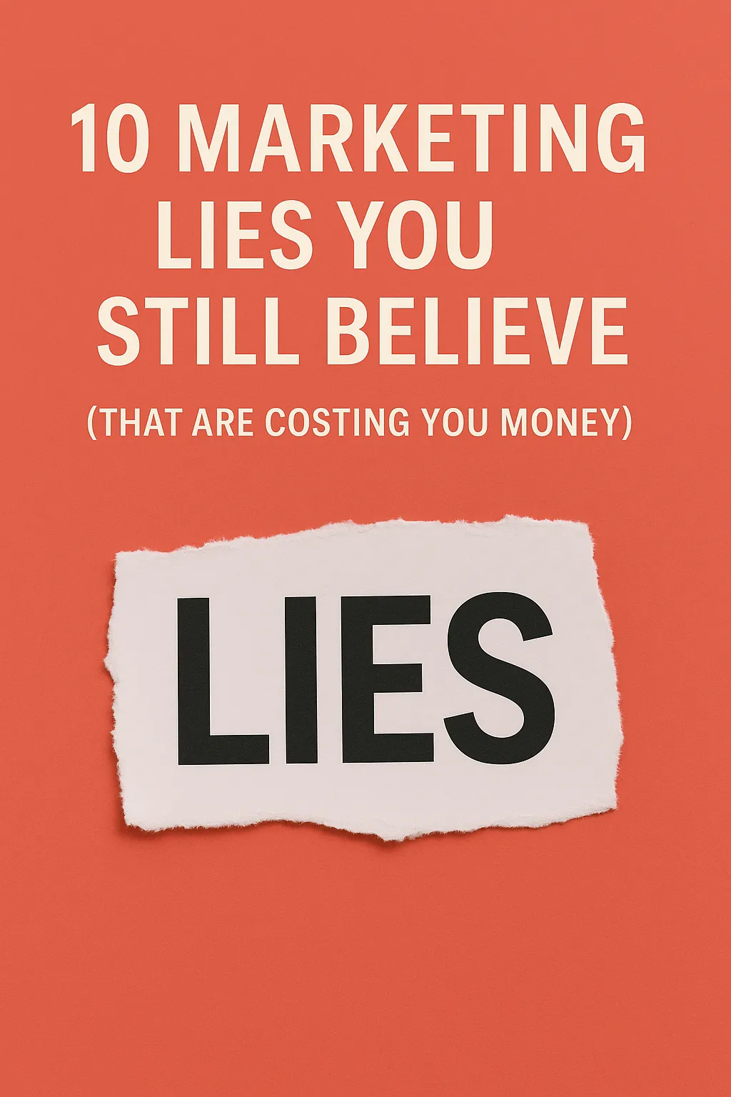 Exposing 10 common marketing lies holding your business back—and what to do instead. No fluff.