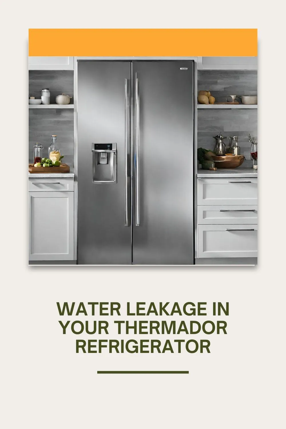 Experiencing Water Leakage in Your Thermador Refrigerator?
